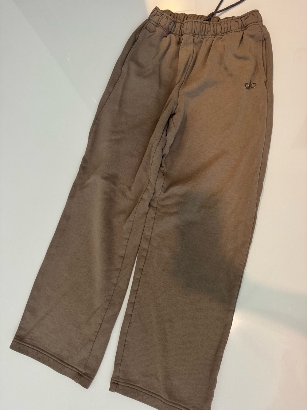 Relaxed Fit Men's Sweatpants in Taupe - Picture 2 of 5